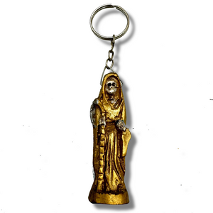 Resin Santa Muerte Keychain
