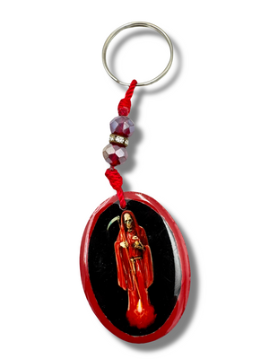 Resin w/ Full Color Santa Muerte Keychain