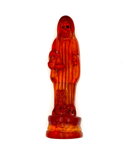 Vintage Resin Santa Muerte Statue