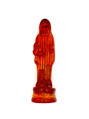 Vintage Resin Santa Muerte Statue