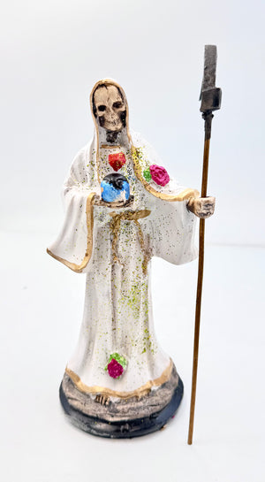 Rose Santa Muerte Devotional Statue