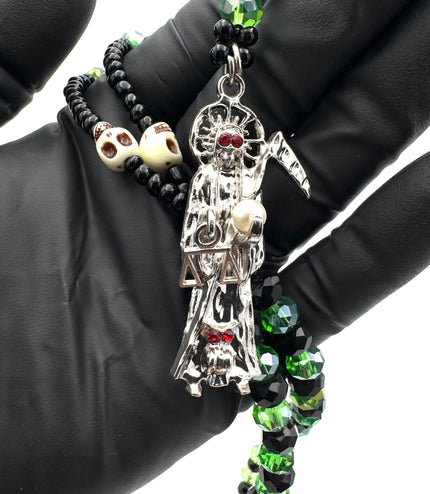 Rosario Místico Verde De La Santa Muerte