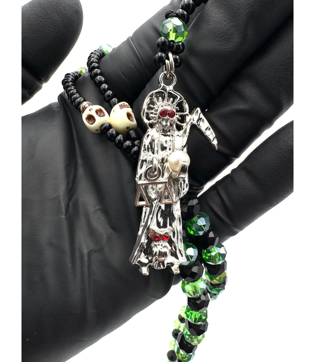Rosario Místico Verde De La Santa Muerte