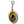 Vintage Leather Santa Muerte Keychain