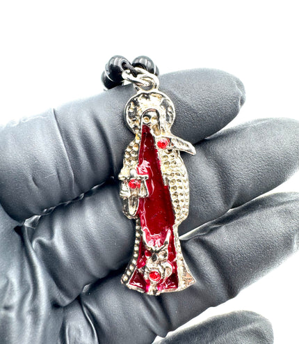 Rosario Negro Protector De La Santa Muerte Del Vacío