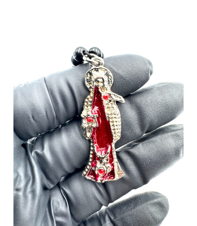 Rosario Negro Protector De La Santa Muerte Del Vacío