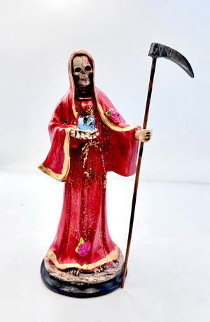 Rose Santa Muerte Devotional Statue