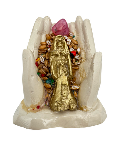Offering Hands Crystal Loaded Figure