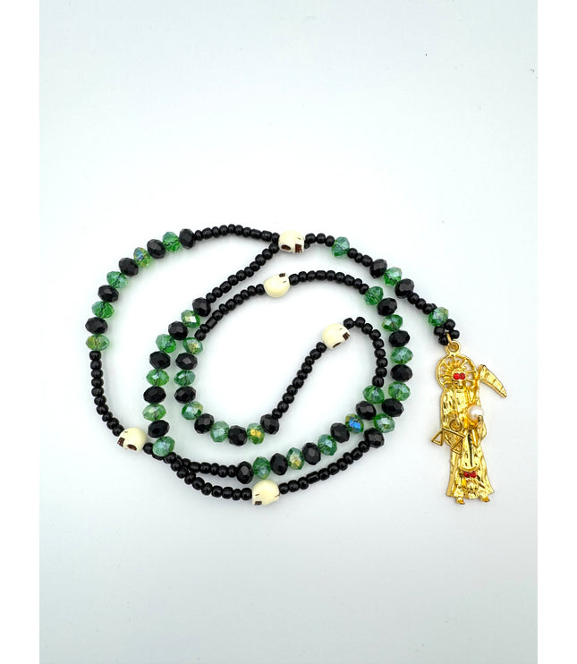 Rosario Místico Verde De La Santa Muerte