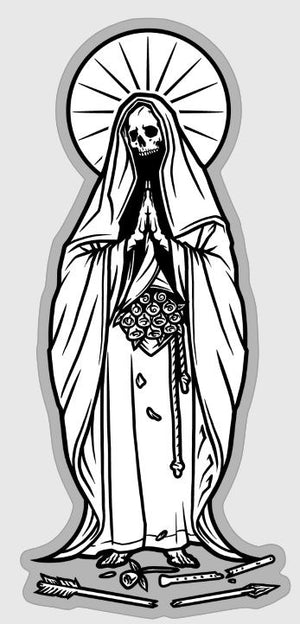 La Santa Muerte Negra Sticker
