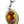 Vintage Leather Santa Muerte Keychain