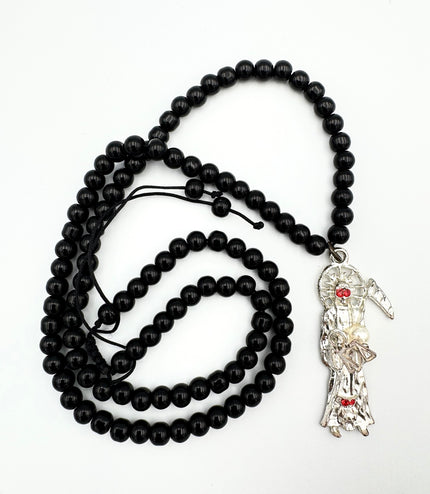 Rosario Negro Protector De La Santa Muerte Del Vacío