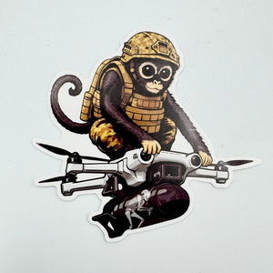 Sicario Monkey Drone Division Sticker