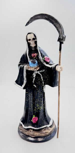 Rose Santa Muerte Devotional Statue