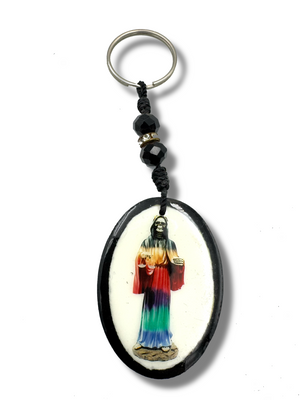 Resin w/ Full Color Santa Muerte Keychain