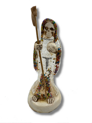 Loaded Santa Muerte Estatua de Tepito