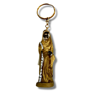 Resin Santa Muerte Keychain