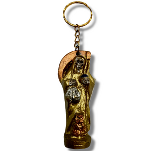 Resin Santa Muerte Keychain