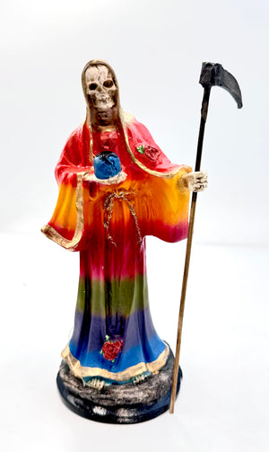 Rose Santa Muerte Devotional Statue
