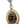 Vintage Leather Santa Muerte Keychain