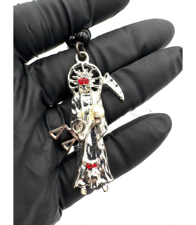 Rosario Negro Protector De La Santa Muerte Del Vacío