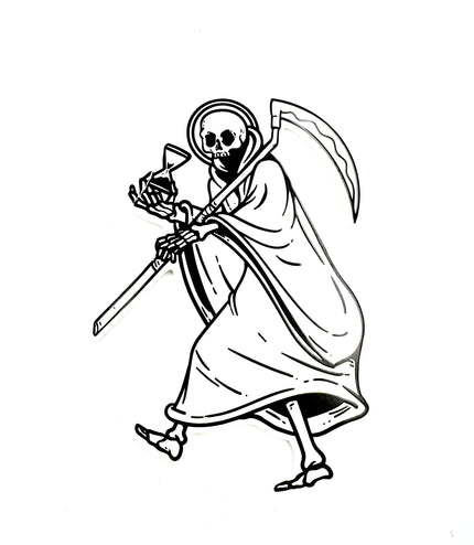 Traveling Santa Sticker