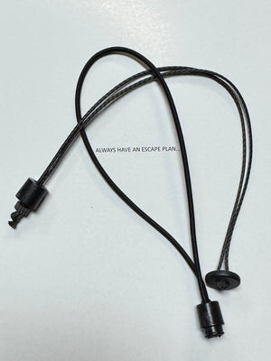 SHOCK-CORD RETENTION TETHER + GHOST BUTTON + BALLISTIC-STRIKER-BEAD® BY STLTH BLACK®