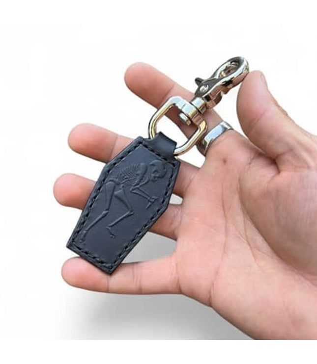 Sneakreaper Leather Keychain