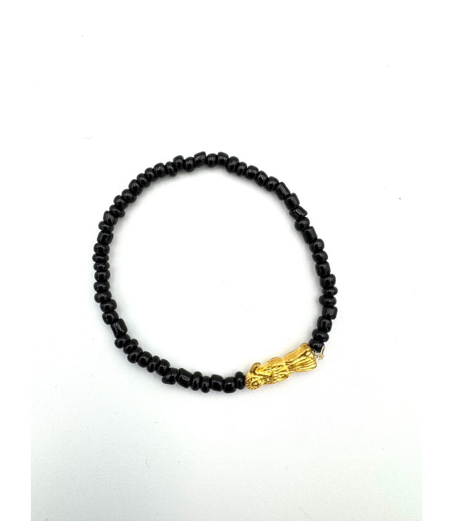 Pulsera Negra De Protección Y Abundancia