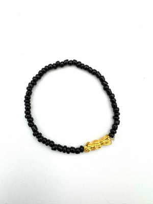 Pulsera Negra De Protección Y Abundancia