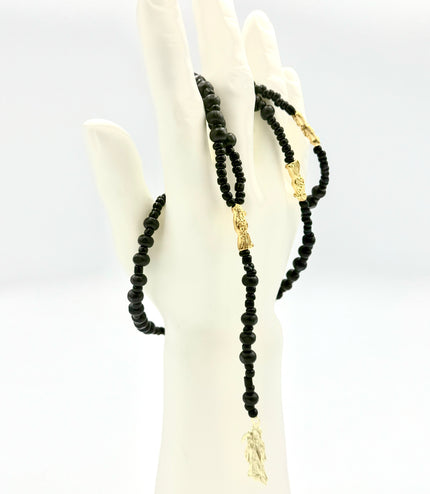 Rosario Negro Protector Santa Muerte Rosario