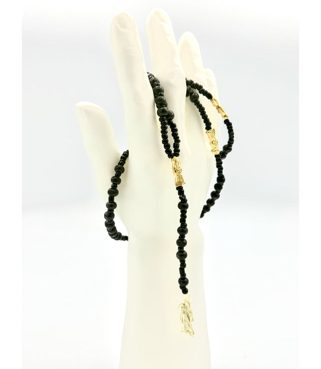 Rosario Negro Protector Santa Muerte Rosario