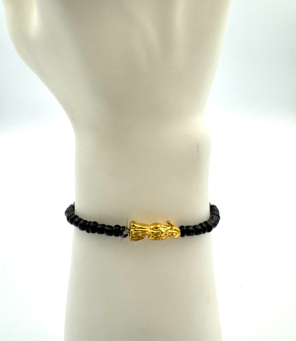 Pulsera Negra De Protección Y Abundancia