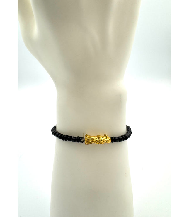 Pulsera Negra De Protección Y Abundancia