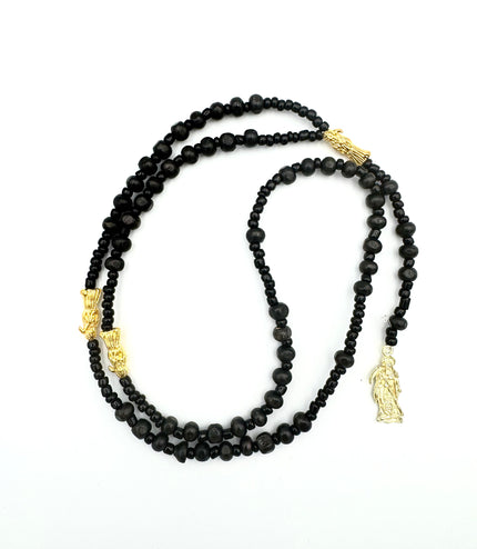 Rosario Negro Protector Santa Muerte Rosario