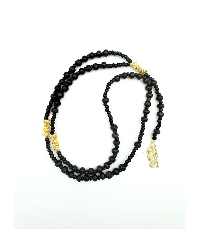 Rosario Negro Protector Santa Muerte Rosario