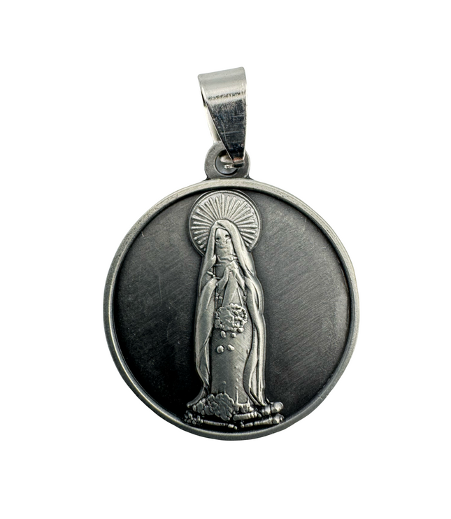 Dije Santa Muerte de las flores secas -Seven Charms