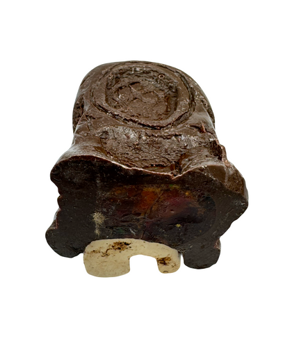 White Santa Muerte On A Throne Figure