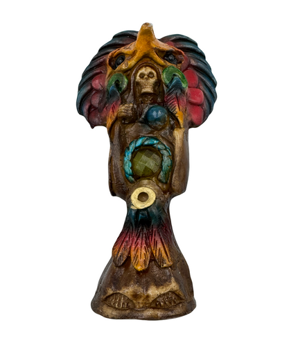 Santa Muerte Azteca Statue