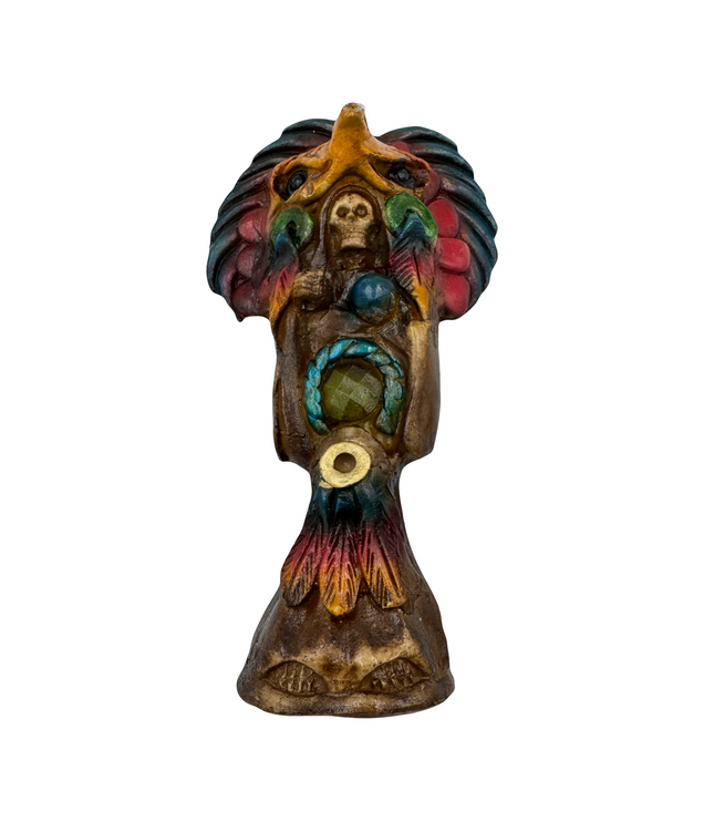Santa Muerte Azteca Statue