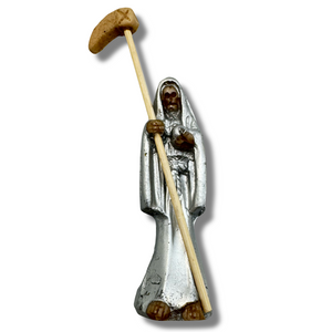 Santa Muerte Travelers Statue With Removal Scythe