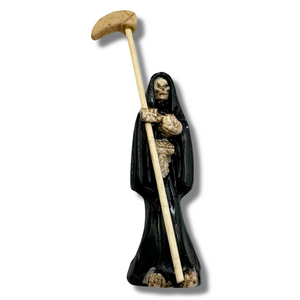 Santa Muerte Travelers Statue With Removal Scythe