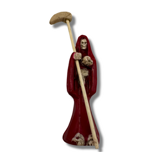 Santa Muerte Travelers Statue With Removal Scythe