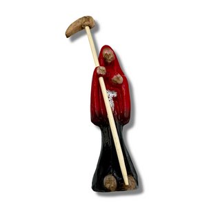 Santa Muerte Travelers Statue With Removal Scythe