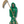 Green Santa Muerte of Fortune Statue