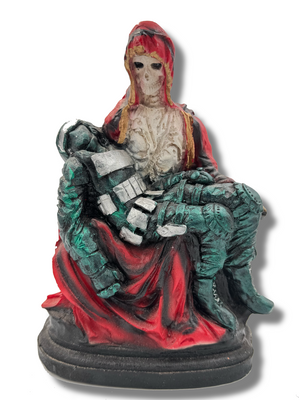 Santa Muerte And The Fallen Soldier Statue