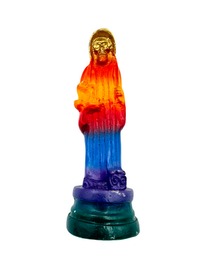 Vintage Resin Santa Muerte Statue
