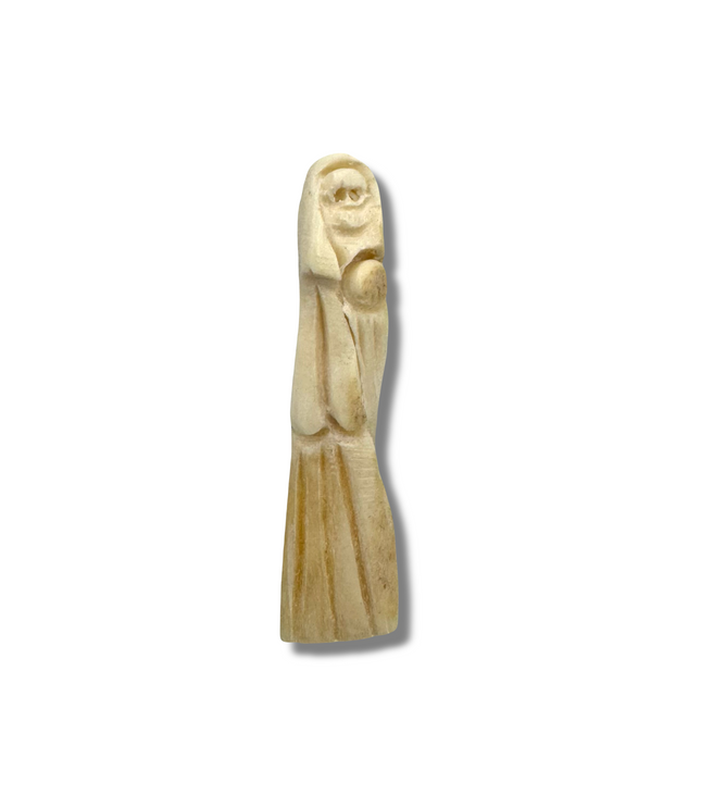 2” Bone Santísima Muerte Statue