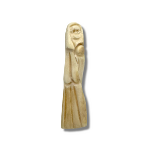2” Bone Santísima Muerte Statue