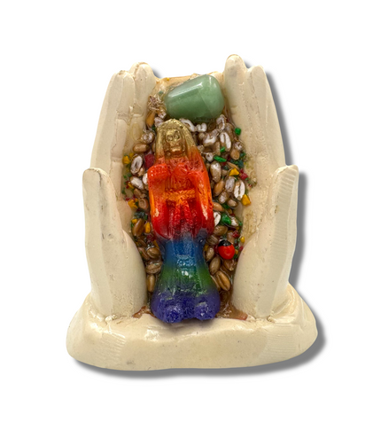 Offering Hands Crystal Loaded Figure